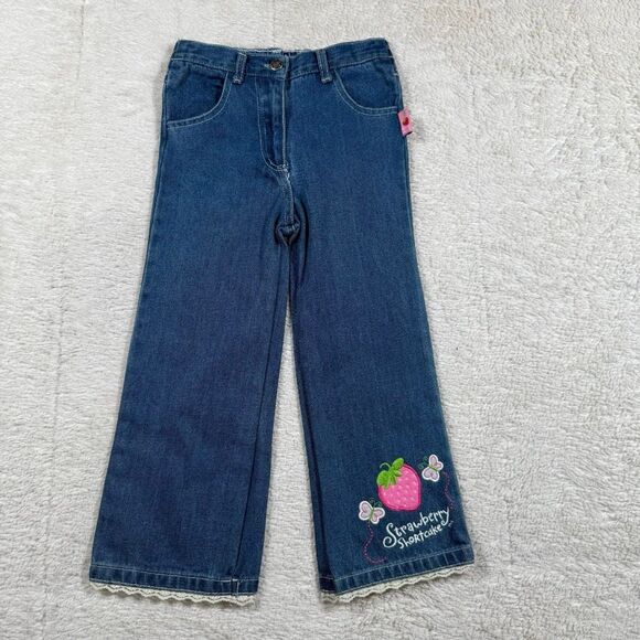 Strawberry Shortcake Other - Vintage Y2K Strawberry Shortcake Embroidered Kids Bootcut Jeans
